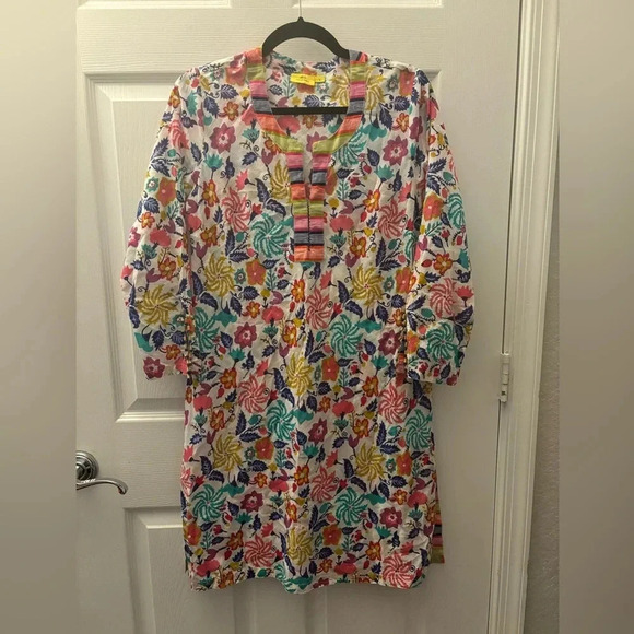 Roller Rabbit flower dress small - Picture 1 of 4